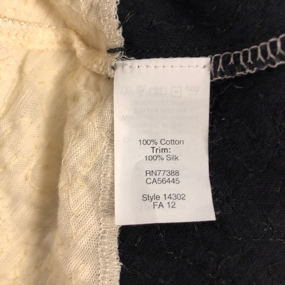 J. Crew Black & Cream Sequined Top Size XS - Picture 5 of 5